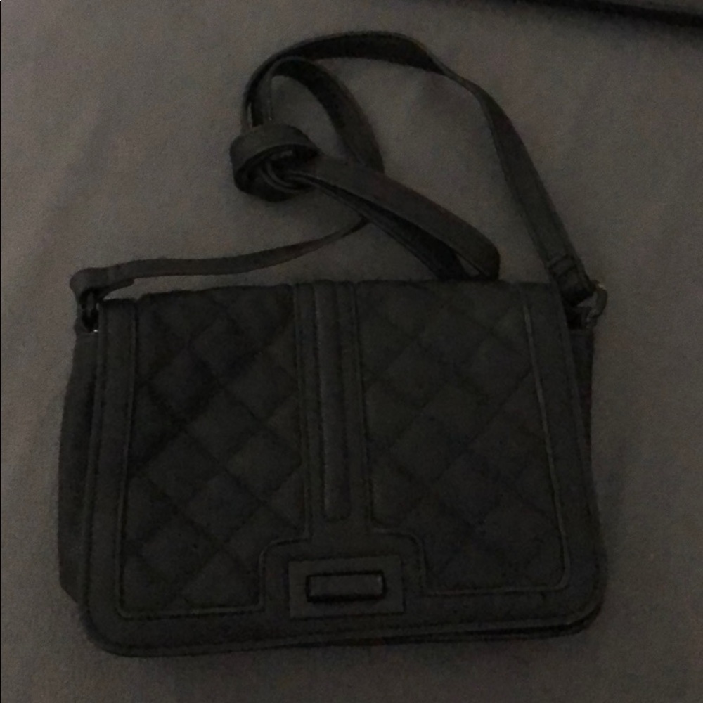 Black cross body clutch